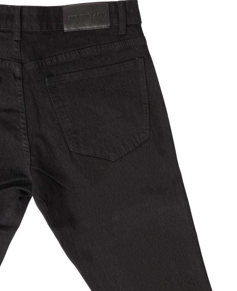Creative Soul Flared Jean - Jet Black