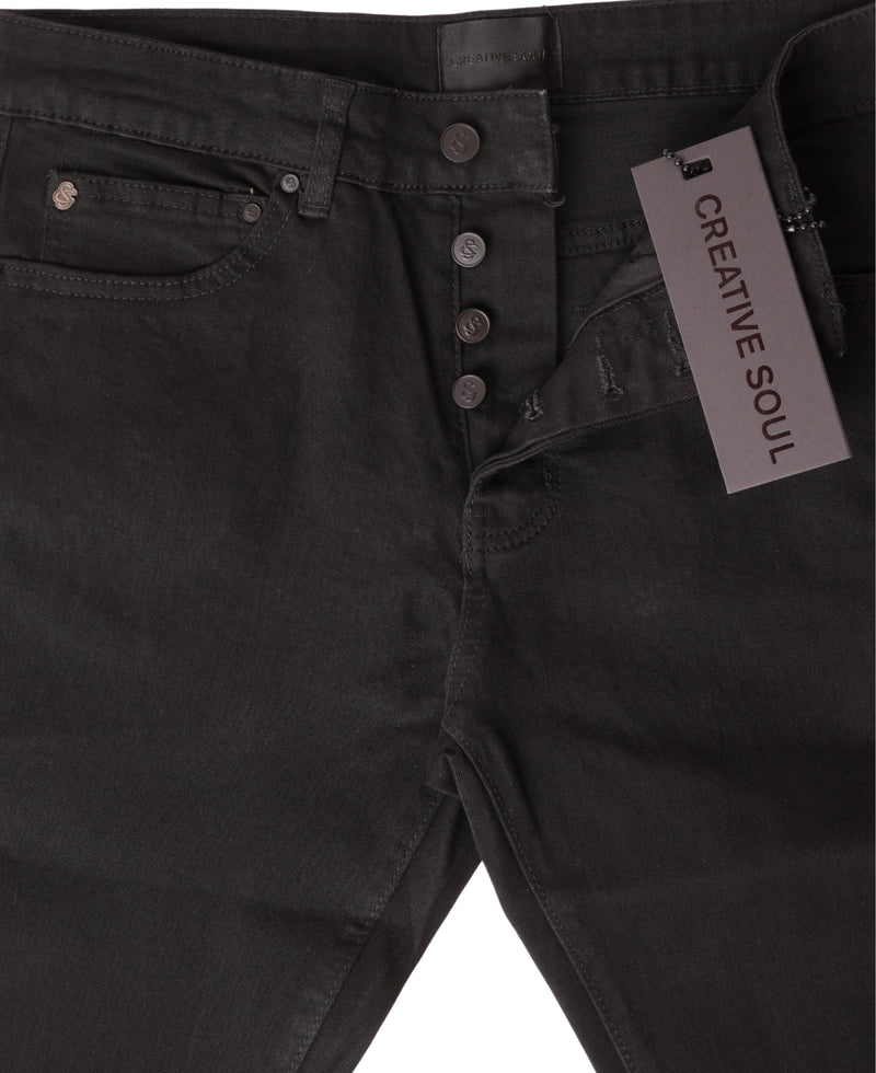 Creative Soul Flared Jean - Jet Black