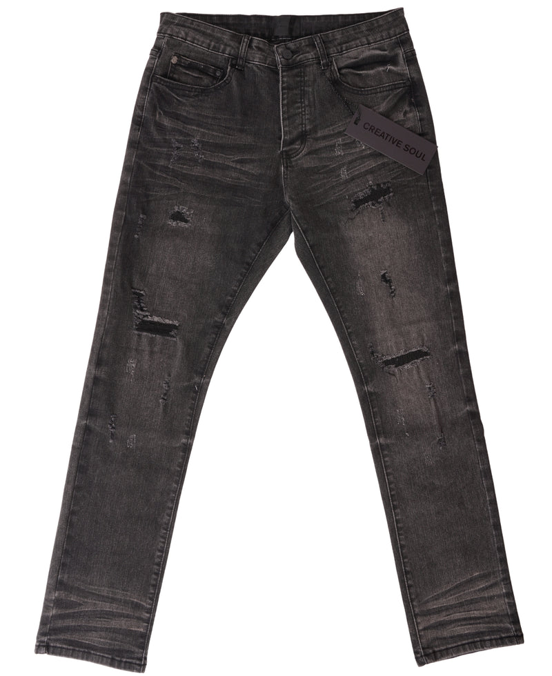 Creative Soul Slim Jean - Black Wash