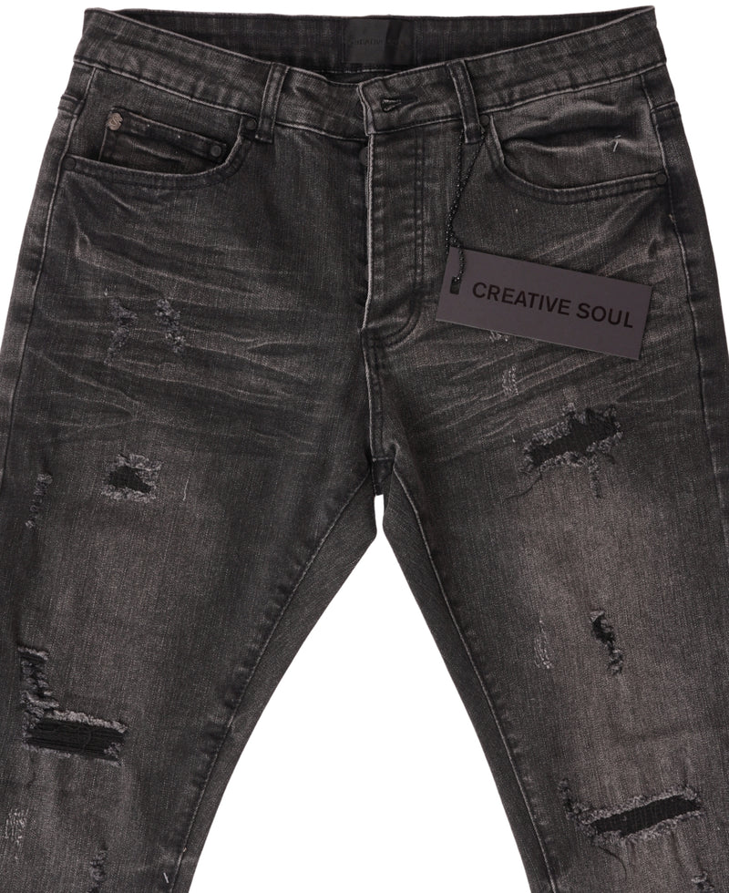 Creative Soul Slim Jean - Black Wash