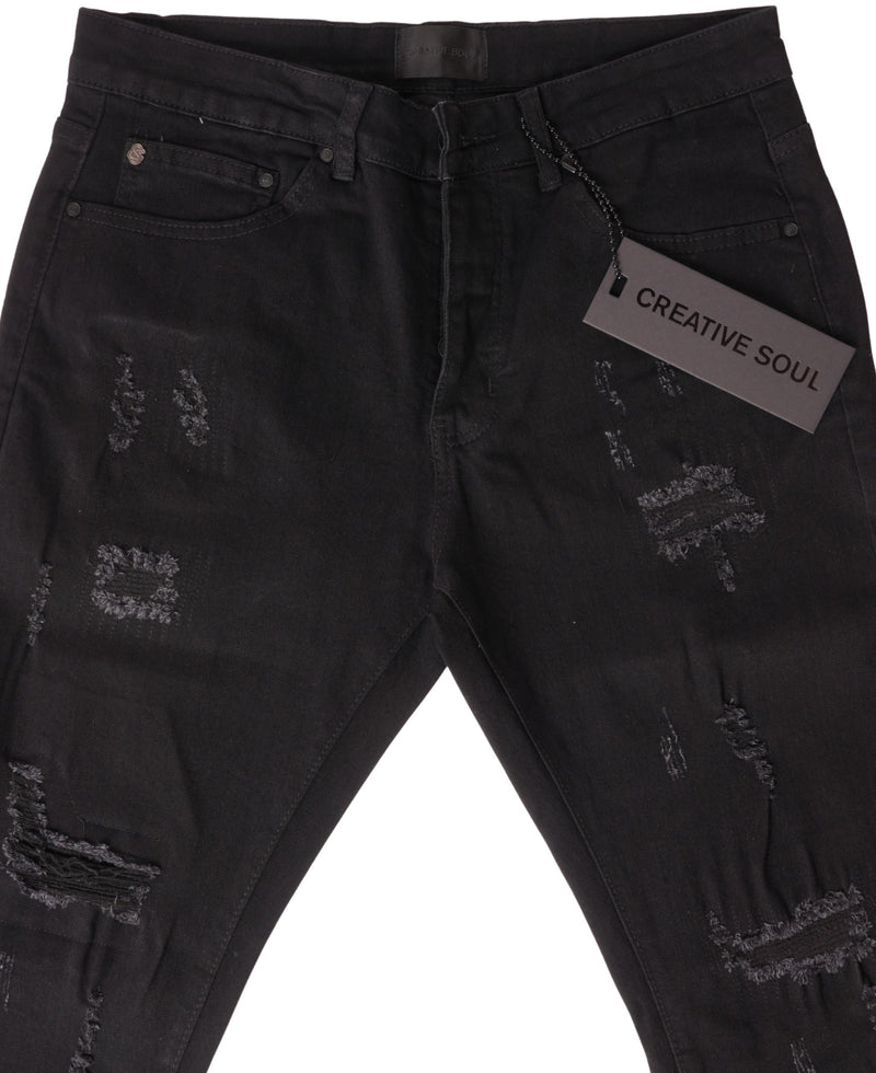 Creative Soul Slim Jean - Jet Black
