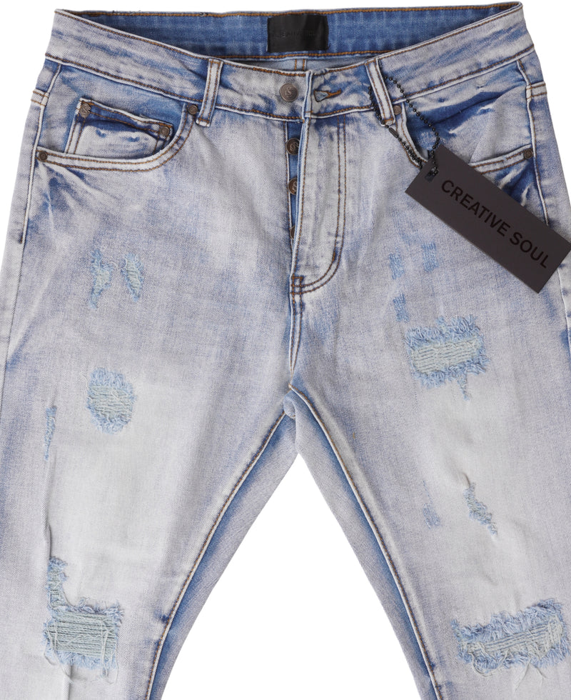 Creative Soul Slim Jean - Light Wash