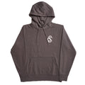Front View of the Creative Soul Stacked Logo Hoodie in Grey