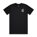 Front View of the Creative Soul Stacked Logo T-Shirt in Black