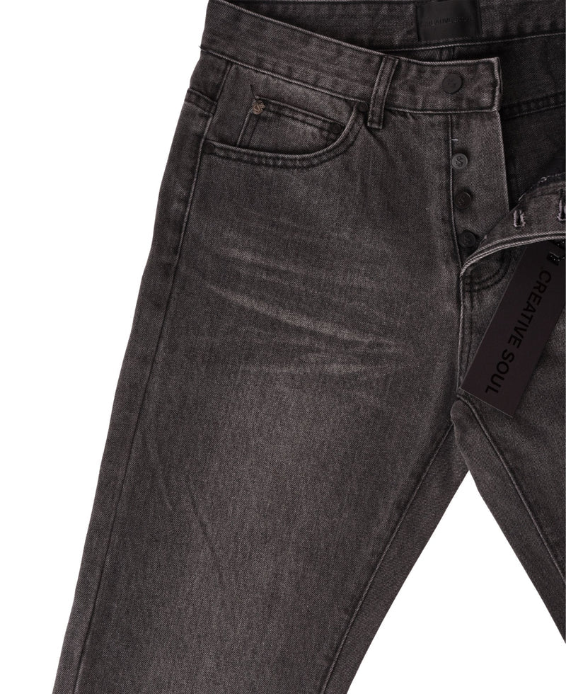 Creative Soul Straight Leg Jean - Black Wash