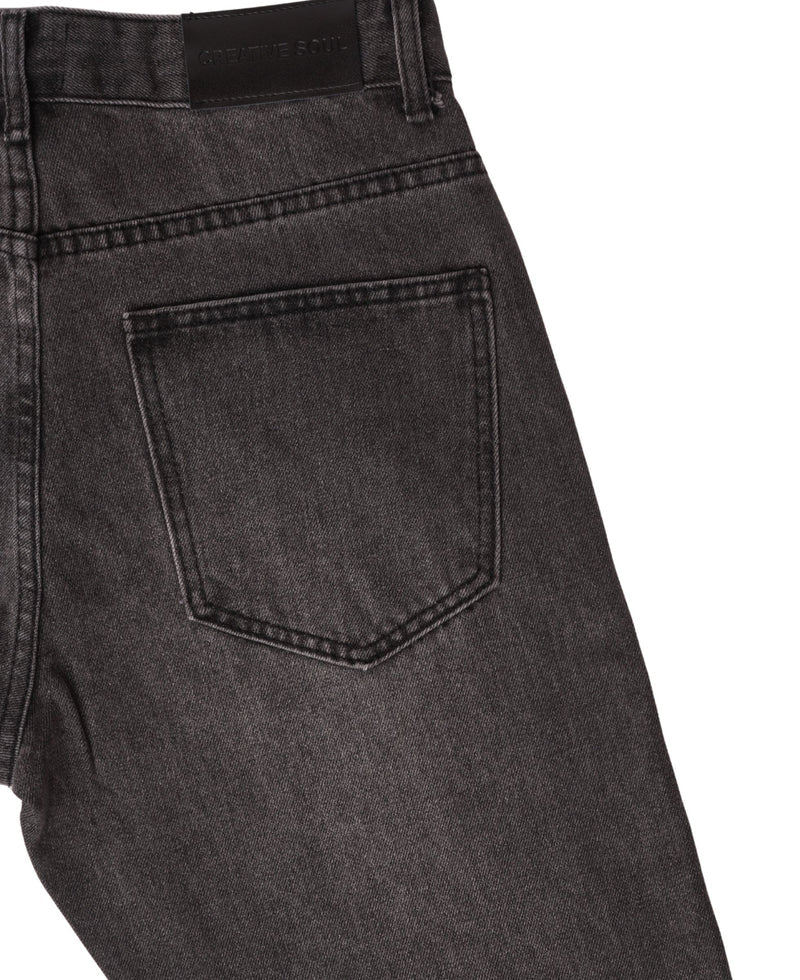 Creative Soul Straight Leg Jean - Black Wash