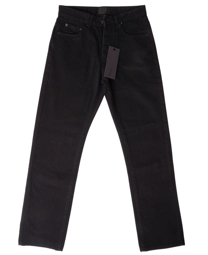 Creative Soul Straight Leg Jean - Jet Black