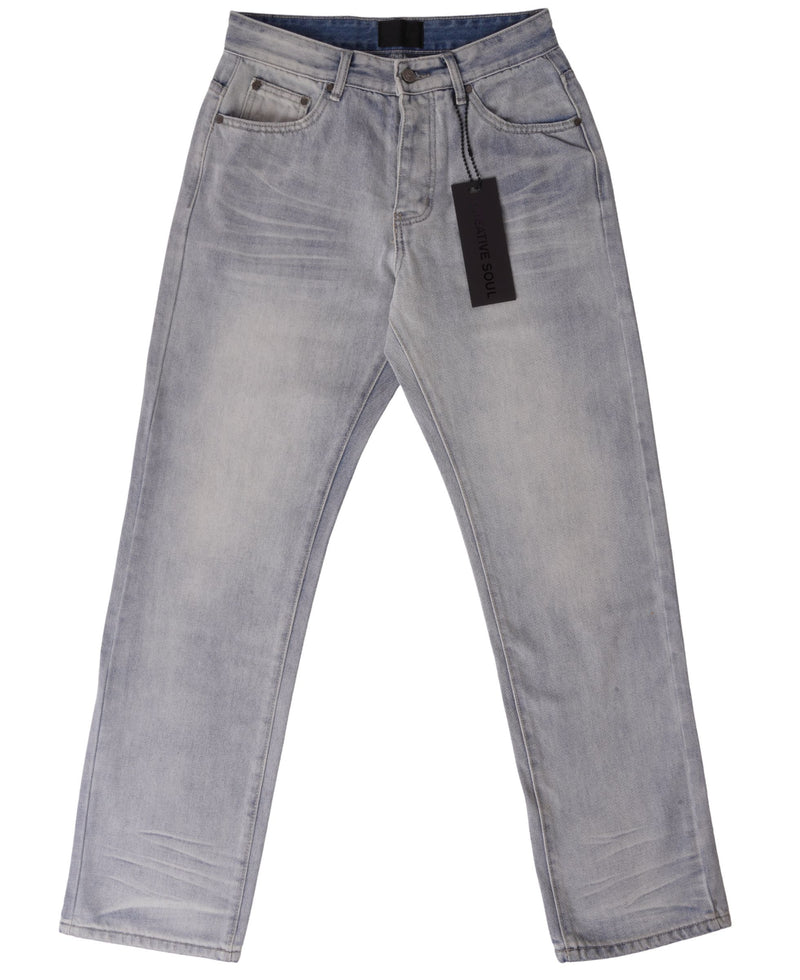 Creative Soul Straight Leg Jean - Light Wash