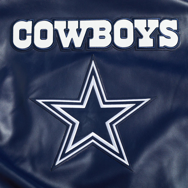 DALLAS COWBOYS CITY SIGNATURE M LEATHER VARSITY JACKET