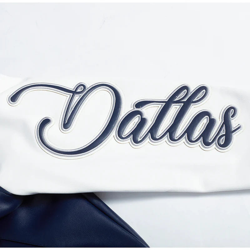 DALLAS COWBOYS CITY SIGNATURE M LEATHER VARSITY JACKET