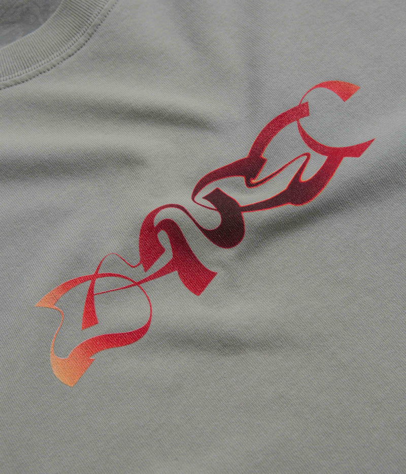 Dancer Analog Triple Logo T-Shirt in Oyster Grey