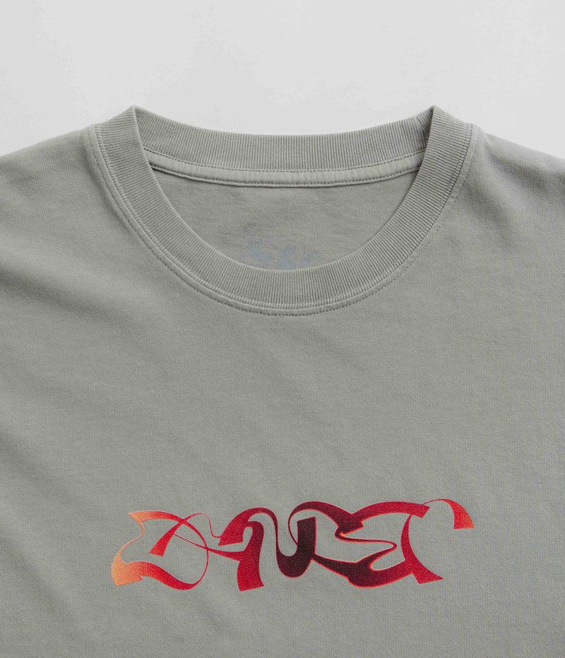 Dancer Analog Triple Logo T-Shirt in Oyster Grey