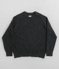 Dancer Fence Knit Sweatshirt in Charcoal