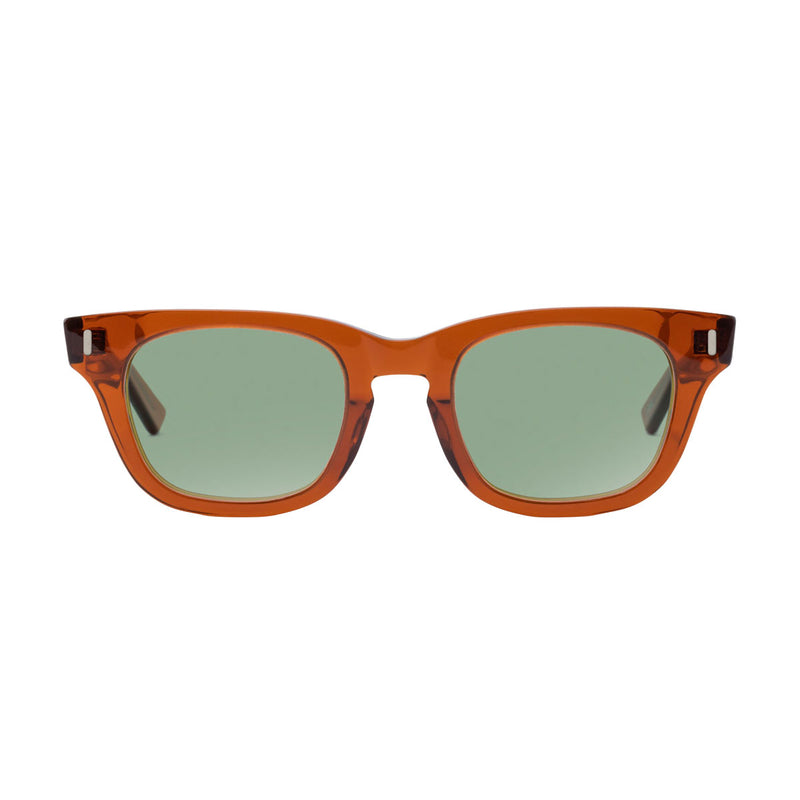 Decade Earl 50s Sunglasses - Coffee Acetate/Green CR39