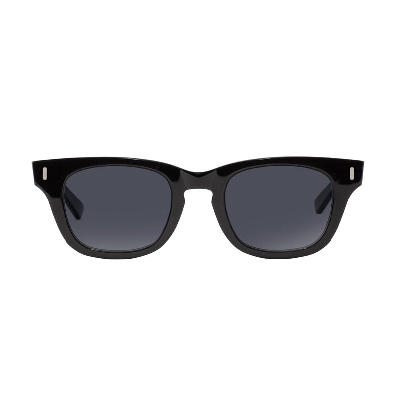Decade Earl 50s Sunglasses - Gloss Black Acetate/Grey CR39
