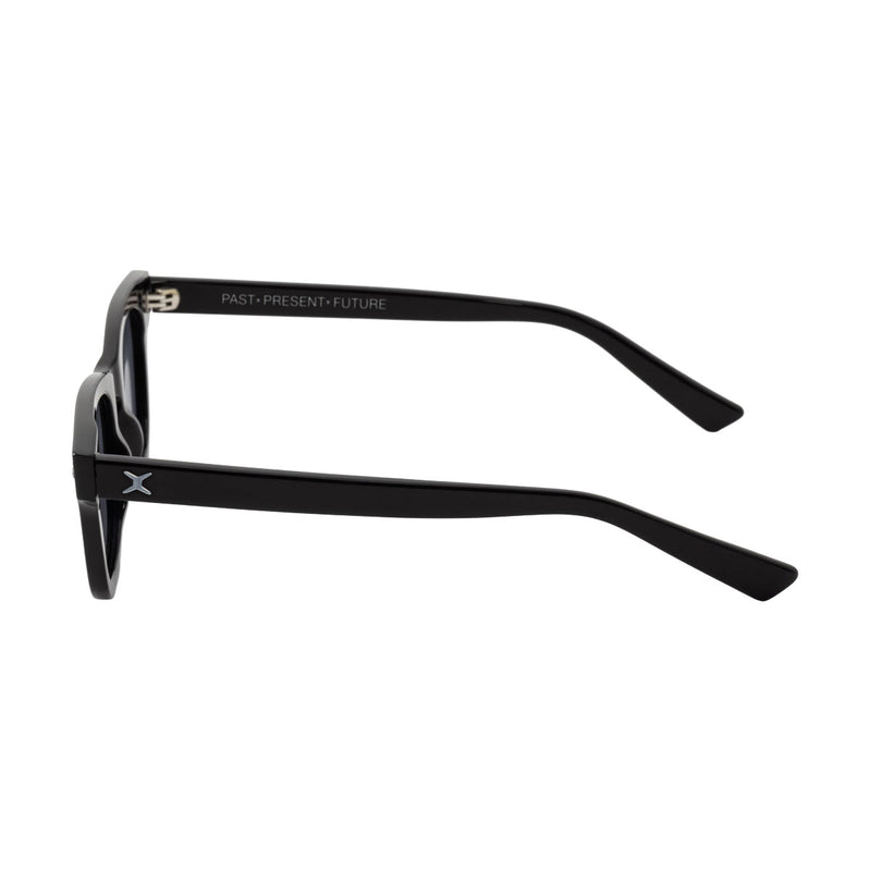 Decade Earl 50s Sunglasses - Gloss Black Acetate/Grey CR39