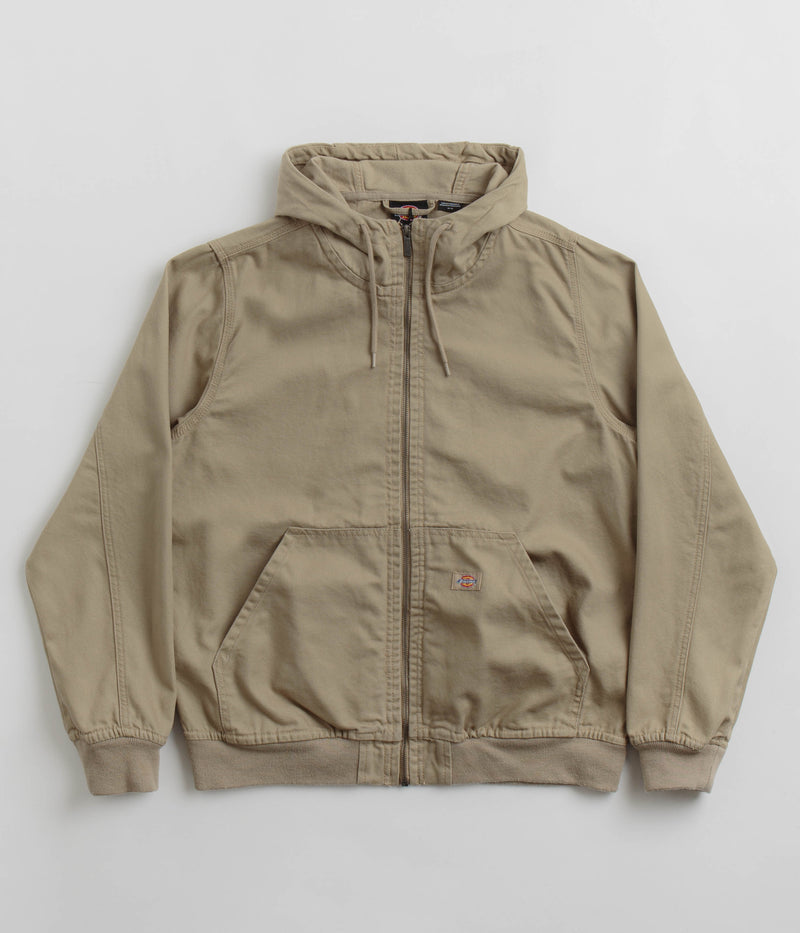 Dickies Duck Canvas Hooded Unlined Jacket in Desert Sand