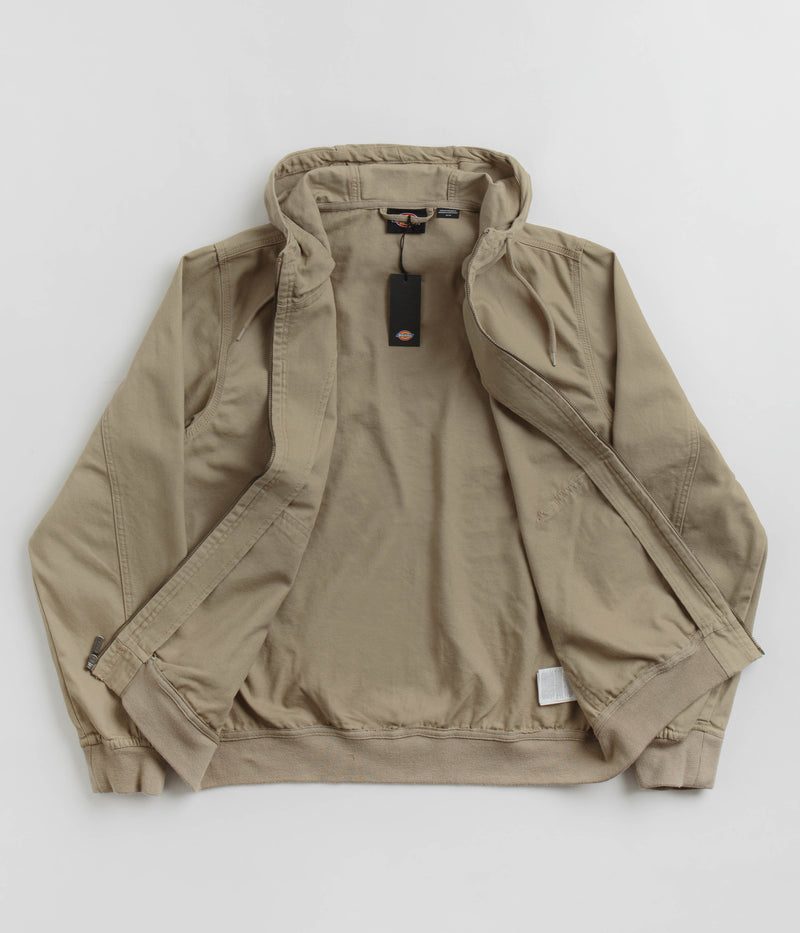 Dickies Duck Canvas Hooded Unlined Jacket in Desert Sand