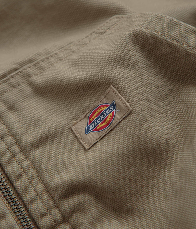 Dickies Duck Canvas Hooded Unlined Jacket in Desert Sand