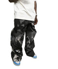 DIGITAL PRINT BAGGY JEANS