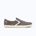Xero Shoes Dillon Canvas Slip-On Women Sneaker in Leopard with Toe Facing Right