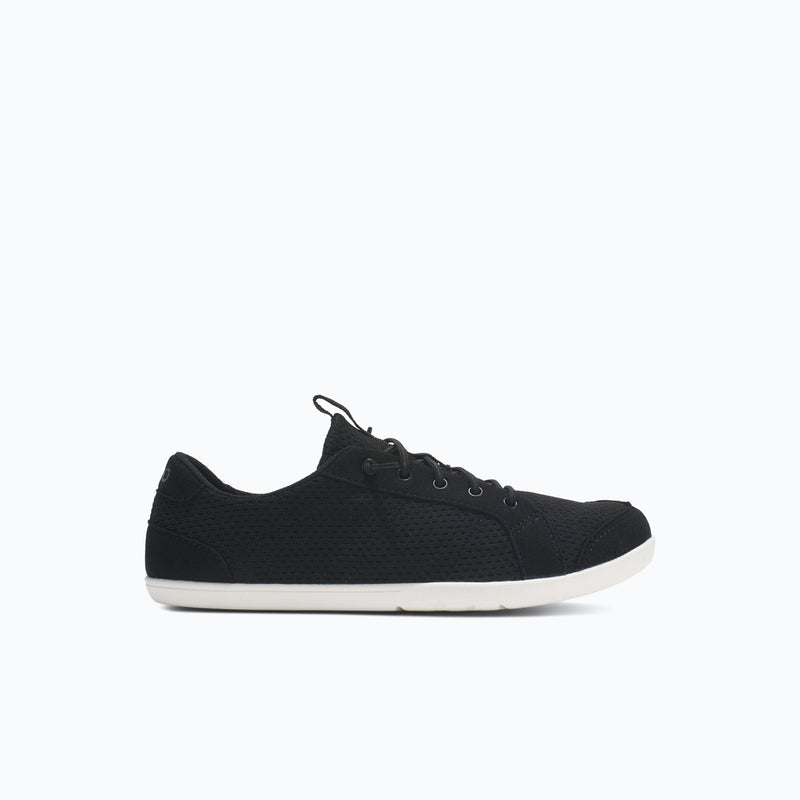 Xero Shoes Dillon Knit Big Kids Sneaker at Black and White with Toe Facing Right
