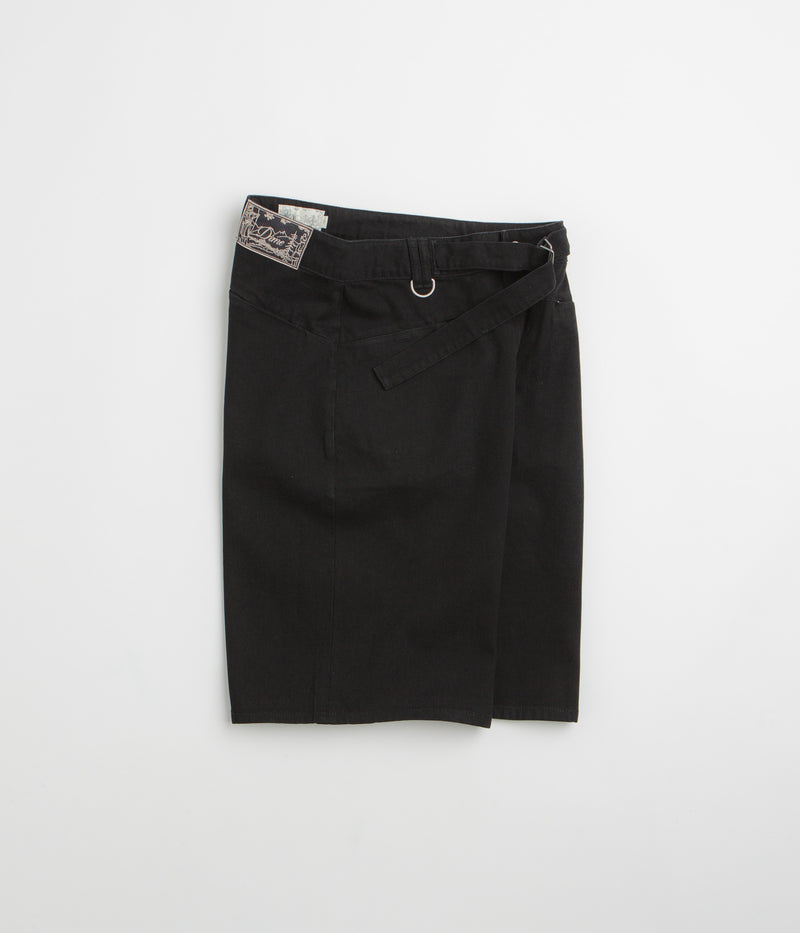 Dime Tech Denim Shorts in Black