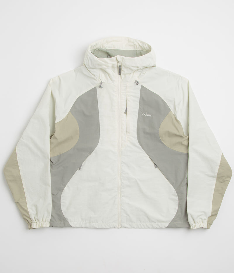 Dime Tech Windbreaker Jacket in Off White