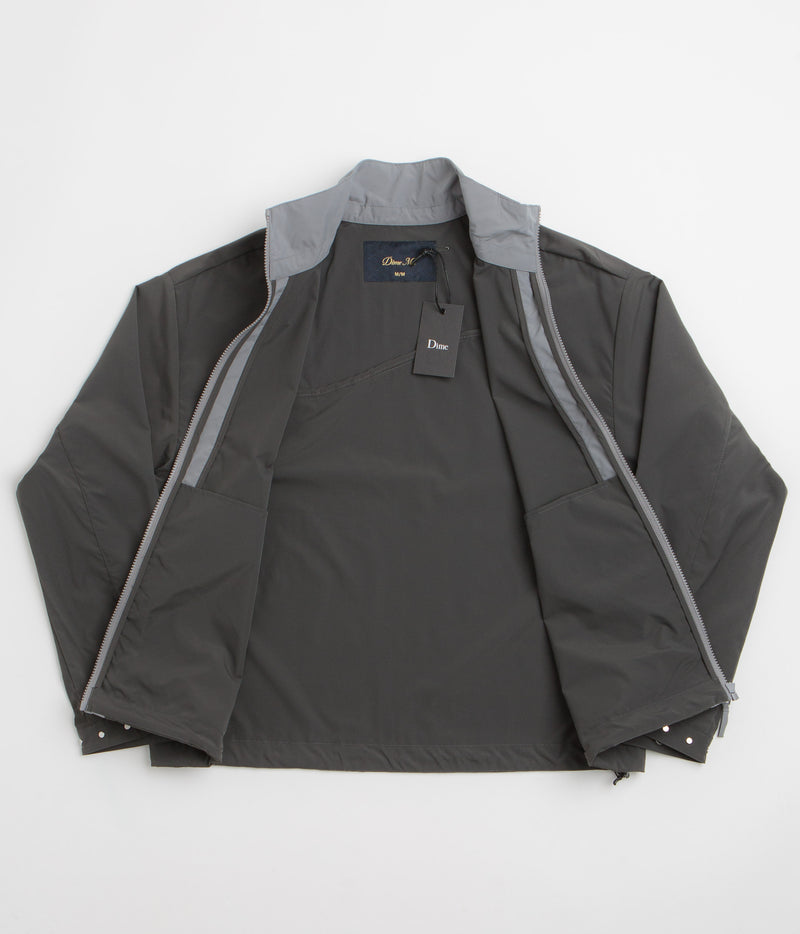 Dime Two Tone Windbreaker Jacket in Charcoal