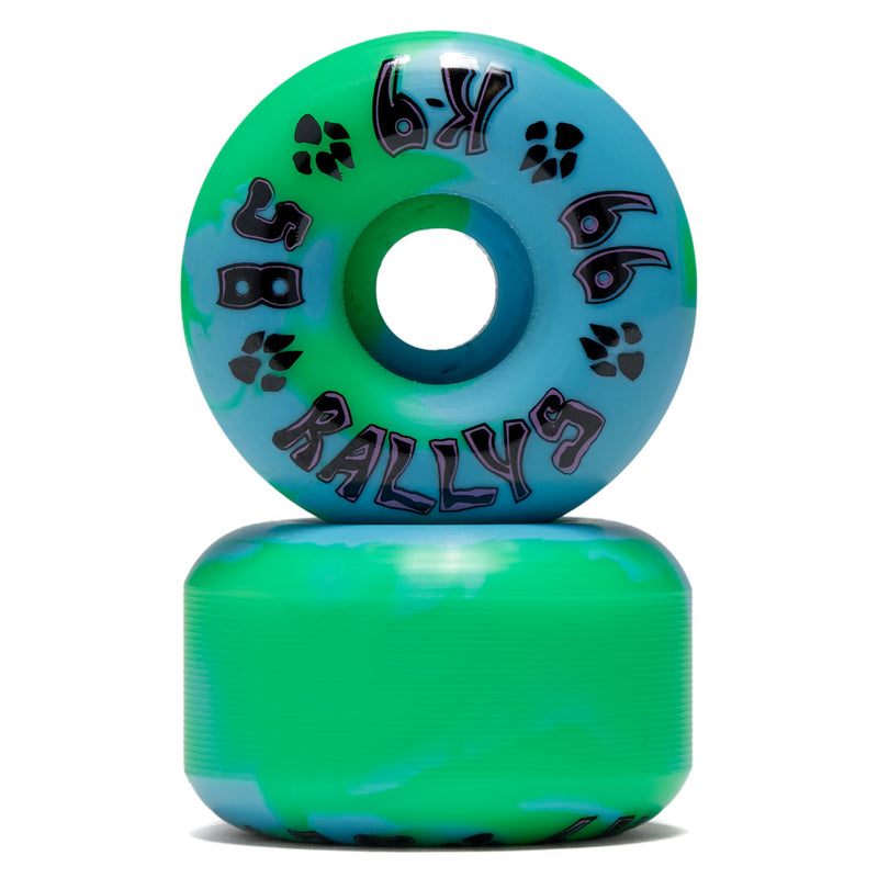 Dogtown K-9 Rally 99a Skateboard Wheels - Blue/Green - 58mm