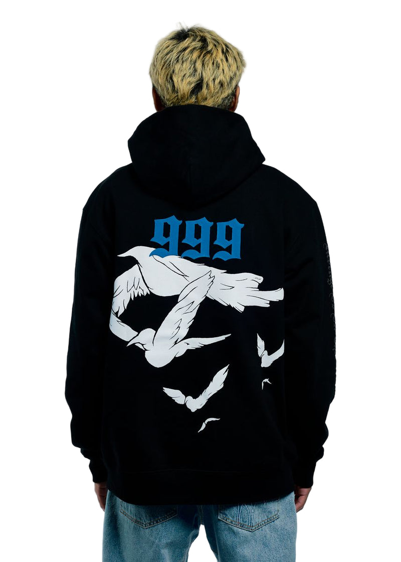 DOVE HOODIE BLACK/BLUE