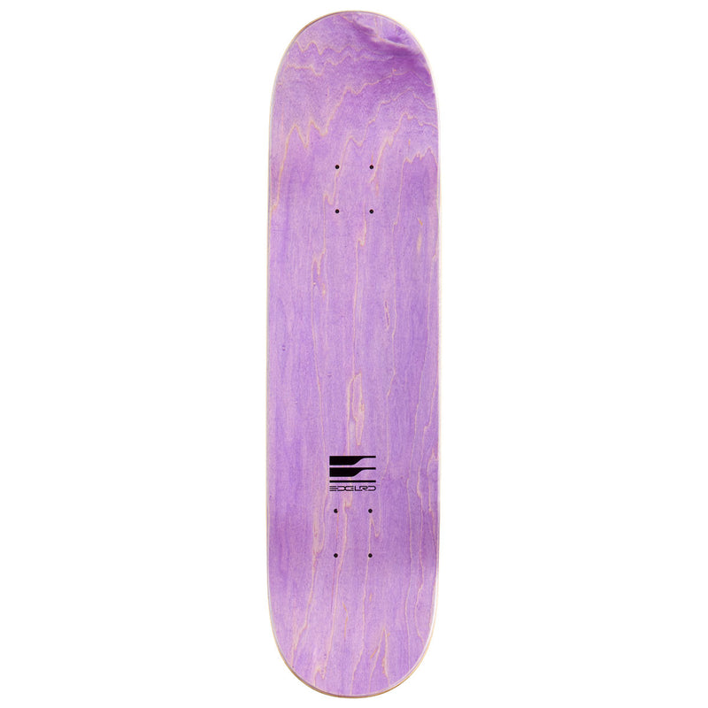 EDGLRD Tech Script Skateboard Deck - Black/Yellow Font - 8.25"