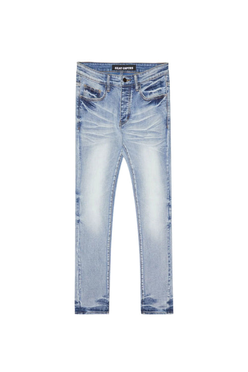 SILNT CHPTRS 29 / LIGHT BLUE WASHED "ELEVATE" 4 WAY STRETCH SKINNY DENIM