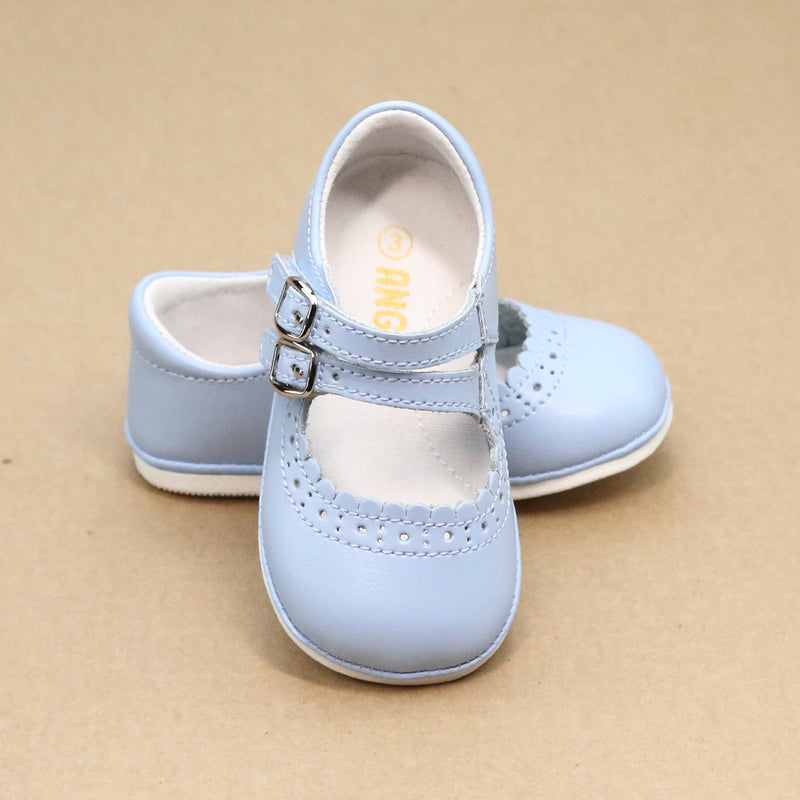 Elise Double Strap Mary Jane (Baby) Bluebell Blue