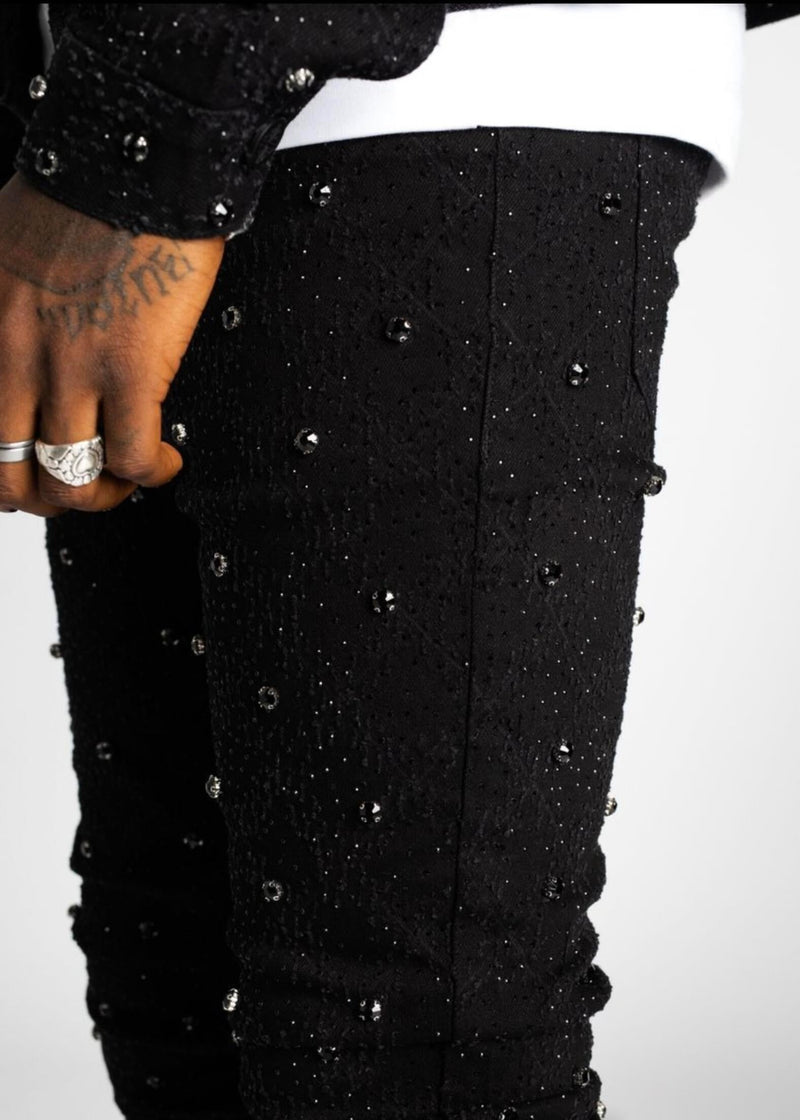 Embellished Stack Denim