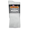 Extra Wide Comfort Dress Sock - White