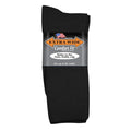 Extra Wide Comfort Fit Athletic Crew Socks - Black