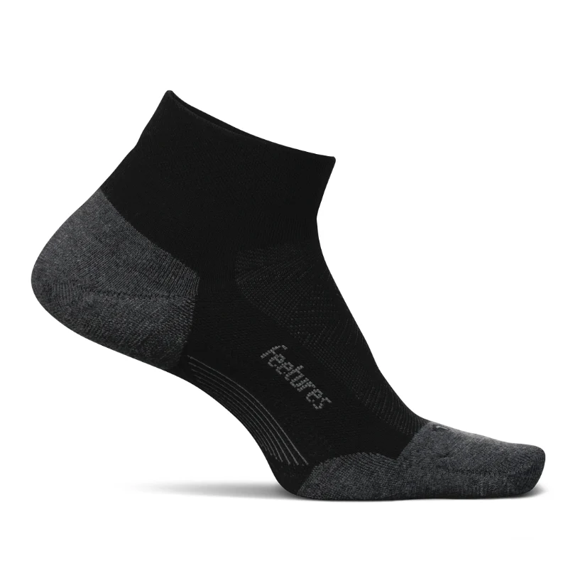 Feetures Elite Max Cushion Low Cut Socks – Black
