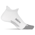 Feetures Elite Max Cushion No Show Tab Socks – White