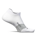 Feetures Elite Ultra Light No Show Tab Socks - White