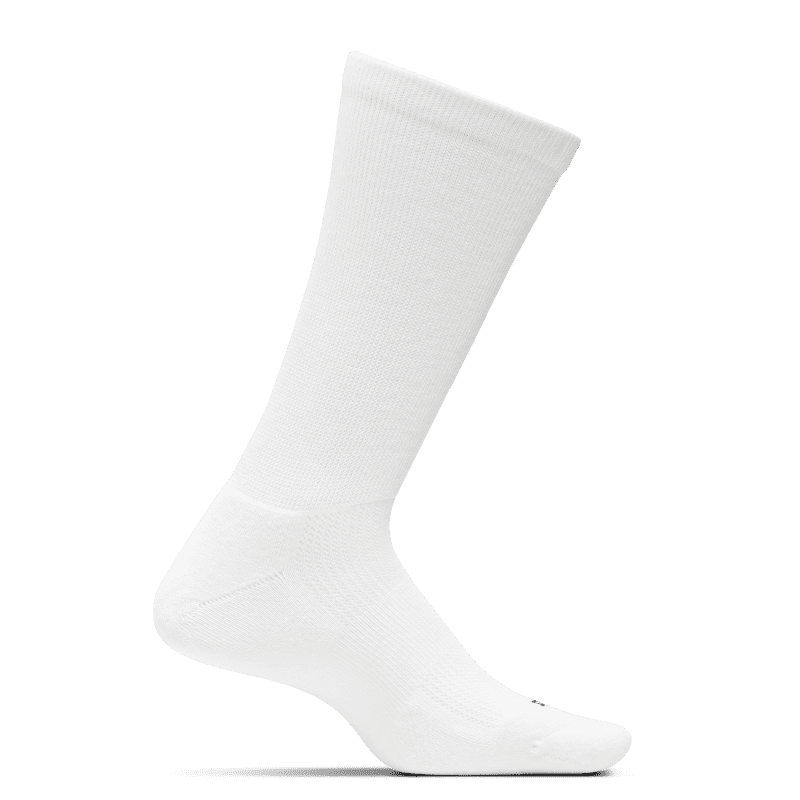 Feetures Therapeutic Max Cushion Crew Socks – White