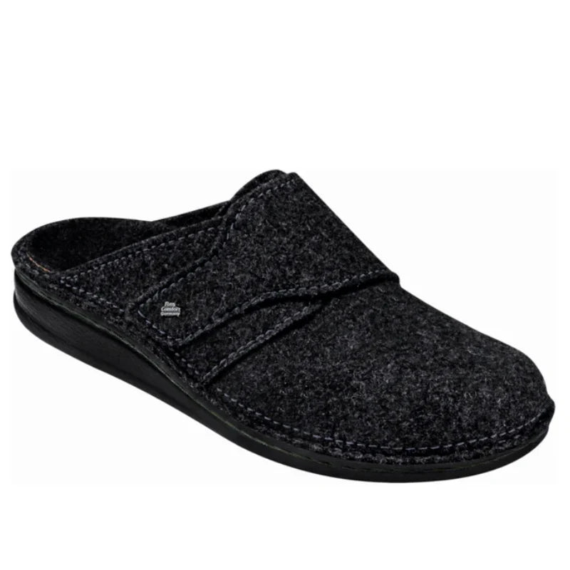 Finn Comfort Tirol Slippers - Anthracite Wool