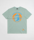 flatspot Alone And Unafraid T-Shirt in Blue Aloe