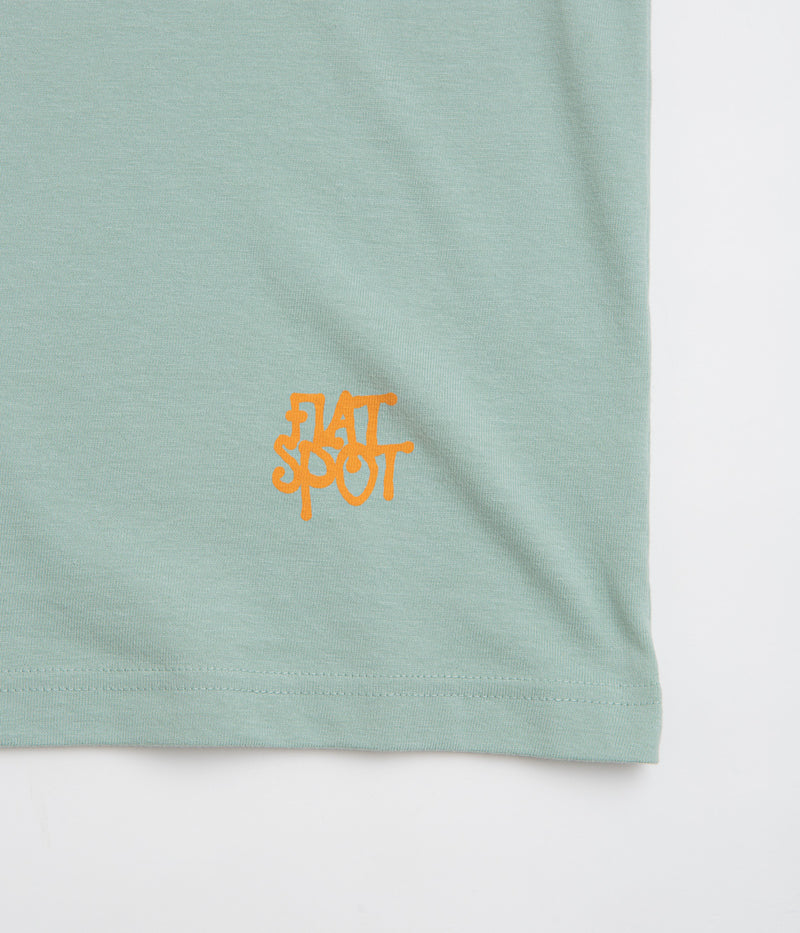 flatspot Alone And Unafraid T-Shirt in Blue Aloe