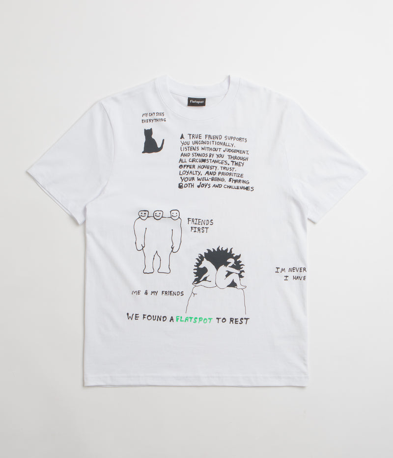 flatspot FS Is My Happy Place T-Shirt in White
