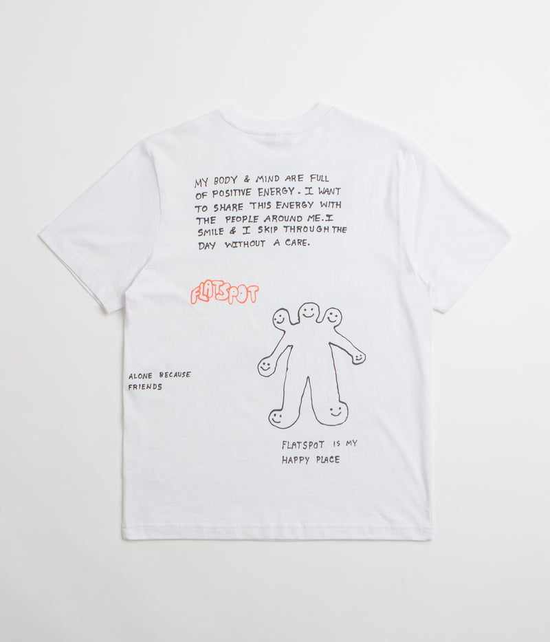 flatspot FS Is My Happy Place T-Shirt in White