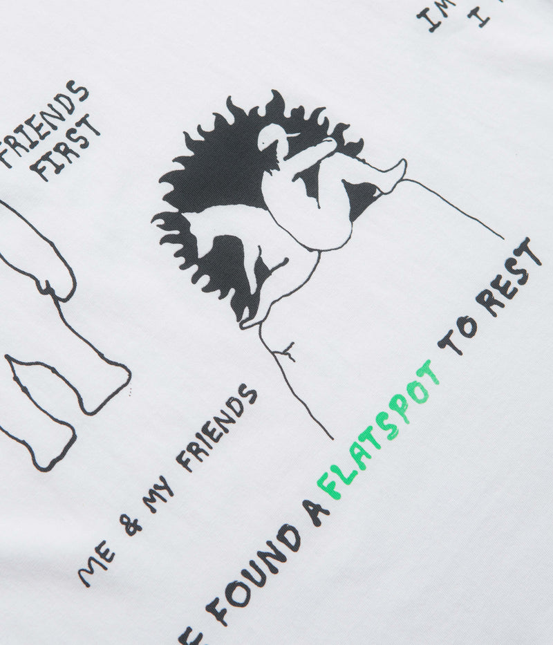 flatspot FS Is My Happy Place T-Shirt in White