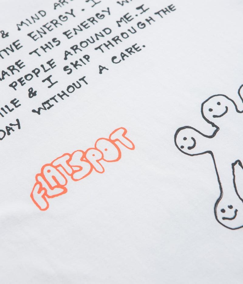 flatspot FS Is My Happy Place T-Shirt in White