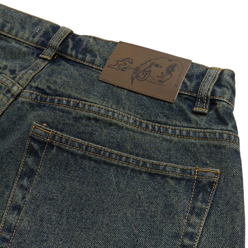 Frog Five Pocket Denim Jeans - Green Wash