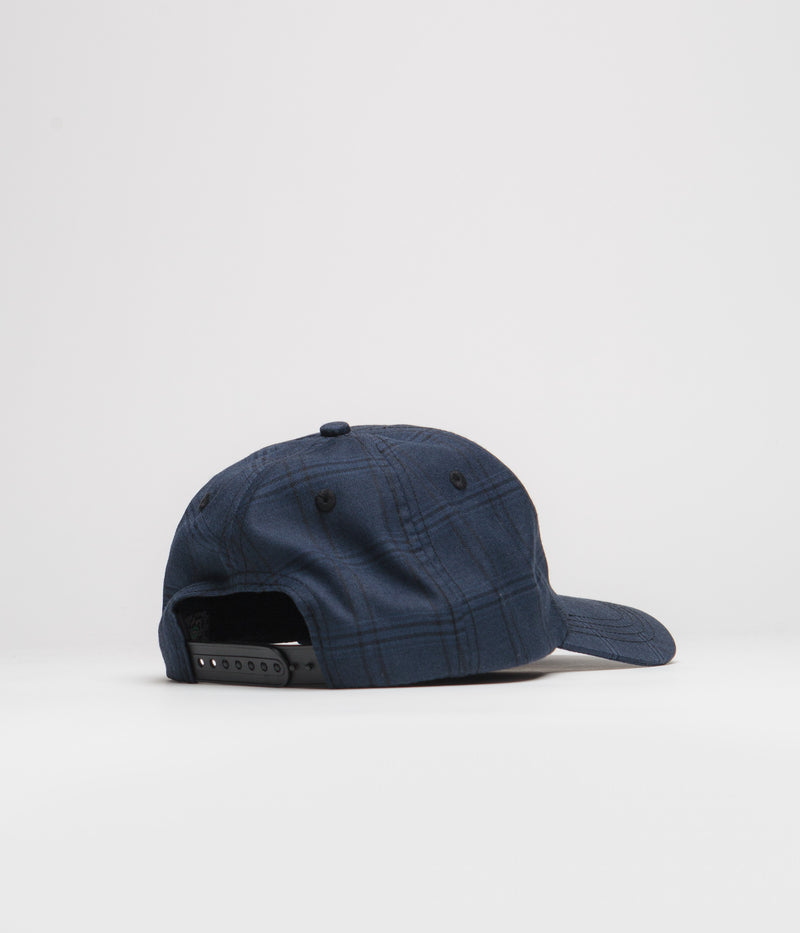 Frog Plaid G Cap in Navy